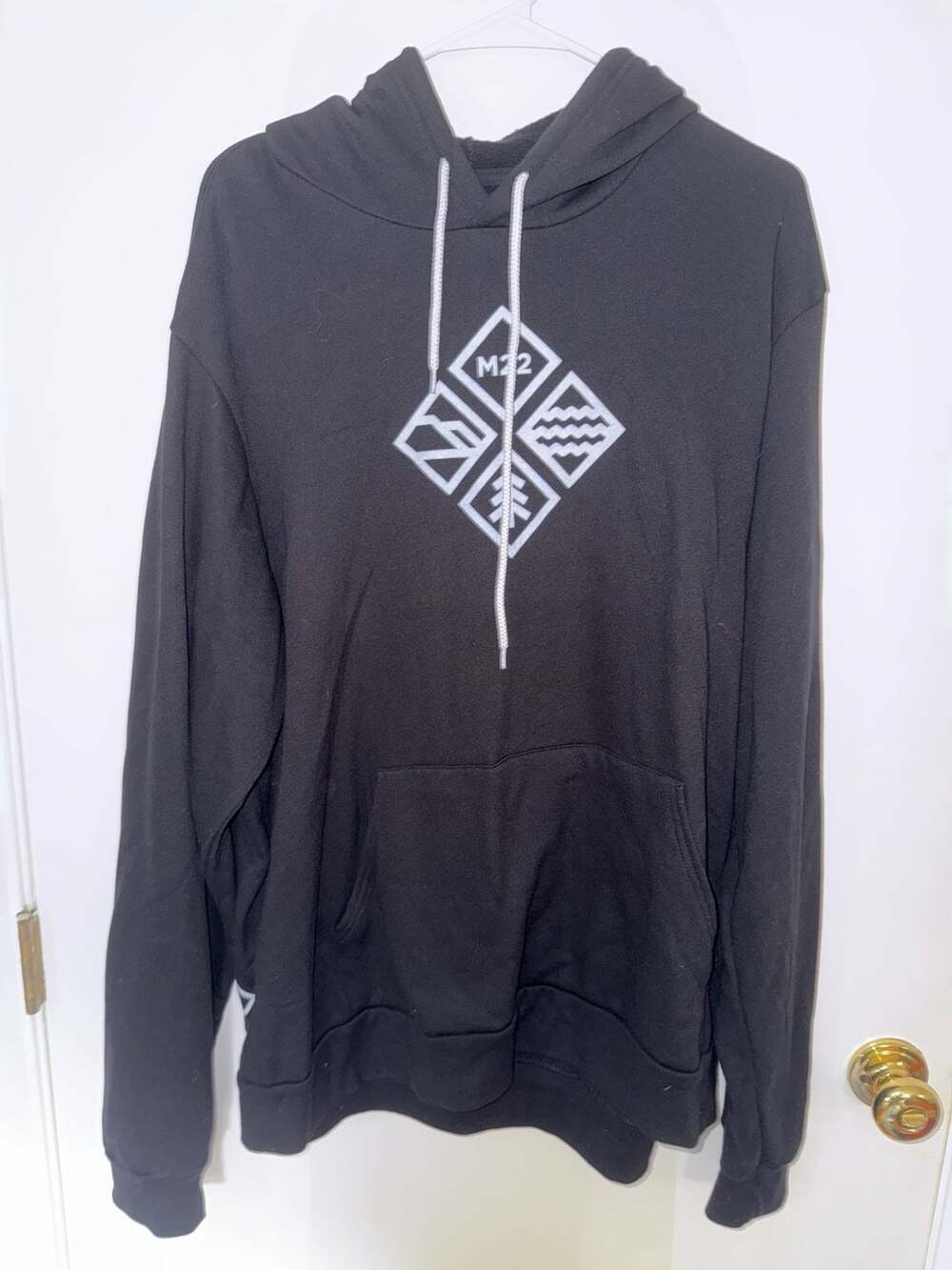 2x black M22 hoodie